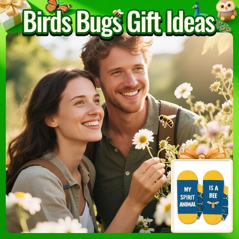 HAPPYPOP Bee Gifts for Men Women - Honey Bee Lover Socks for Insect Bug Bumblebee Beekeepers in Saudi Arabia