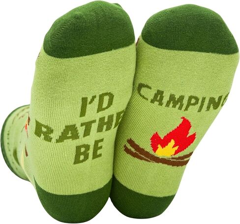 InnoBeta Camping Gifts for Men, Camping Gifts for Women, Socks for Camper, One Size Crew Socks in Saudi Arabia
