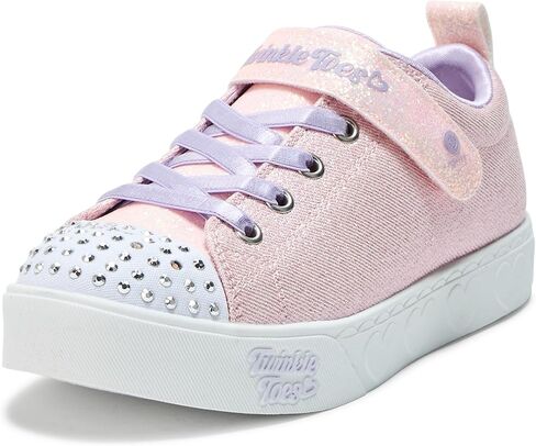 Skechers Girl's Heart Steps-Shimmer Sweetie Sneaker in Saudi Arabia