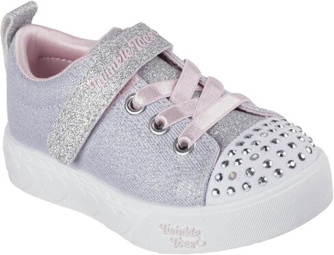 Skechers Girl's Heart Steps-Shimmer Sweetie Sneaker in Saudi Arabia