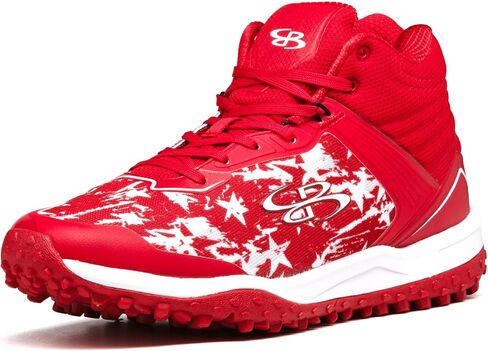 حذاء Boombah Viper الرجالي USA Shooting Stars Turf Mid - خيارات ألوان متعددة - مقاسات متعددة in Saudi Arabia