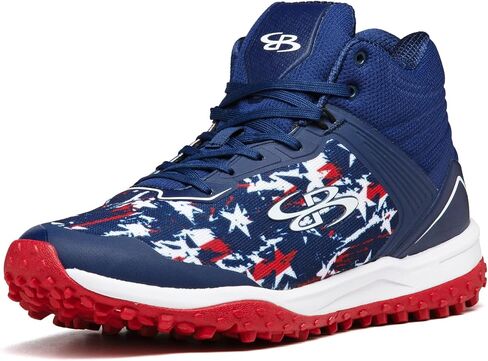 حذاء Boombah Viper الرجالي USA Shooting Stars Turf Mid - خيارات ألوان متعددة - مقاسات متعددة in Saudi Arabia