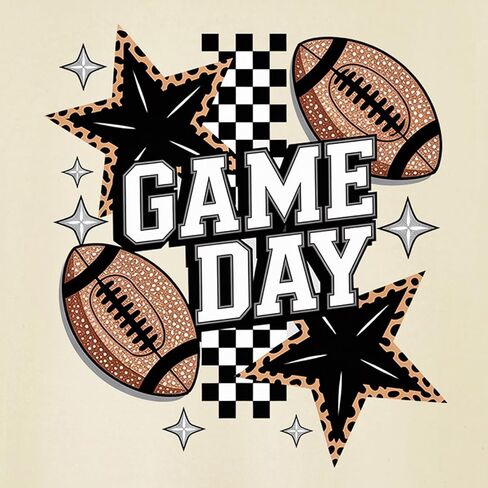 Game Day Shirt Football Shirt Classic Crewneck Cotton Tee for Ages 2-7 Years in Saudi Arabia