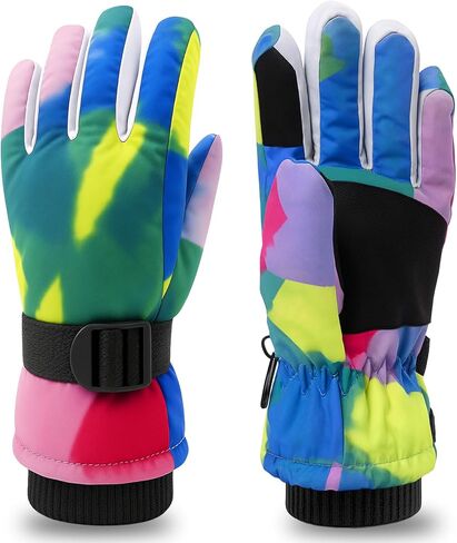 Cutiland Valentines Kids Skiing Gloves,Valentines Day Gift Ski Glove for Boys Girls,Children Winter Snow Gloves 5yrs-9yrs, 9yrs-15 yrs,Waterproof Winter Warm Glove for Outdoor Activities in Saudi Arabia