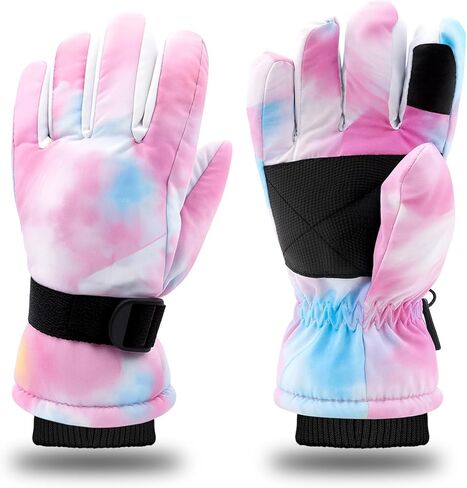 Cutiland Valentines Kids Skiing Gloves,Valentines Day Gift Ski Glove for Boys Girls,Children Winter Snow Gloves 5yrs-9yrs, 9yrs-15 yrs,Waterproof Winter Warm Glove for Outdoor Activities in Saudi Arabia