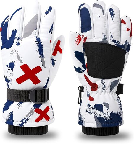 Cutiland Valentines Kids Skiing Gloves,Valentines Day Gift Ski Glove for Boys Girls,Children Winter Snow Gloves 5yrs-9yrs, 9yrs-15 yrs,Waterproof Winter Warm Glove for Outdoor Activities in Saudi Arabia