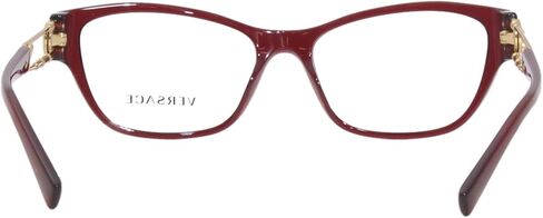 Versace VE3288-388 Eyeglass Fram TRANSPARENT RED W/DEMO LENS 54MM in Saudi Arabia