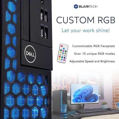 Dell Optiplex 7050 (RGB) كمبيوتر سطح المكتب | رباعي Core Intel I5 (3.2) | 16 جيجابايت DDR4 RAM | 500 جيجابايت SSD الحالة الصلبة | Windows 10 Professional | كمبيوتر المنزل أو المكتب (متجدد) in Kuwait
