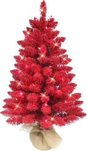 بوليو انترناشيونال 3 شجرة حمراء صناعية مضاءة مسبقًا in Kuwait