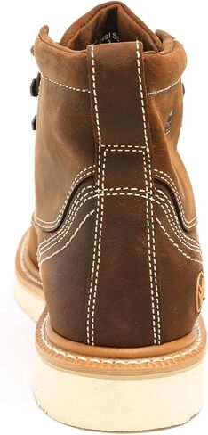 حذاء عمل Hawx Work Gear للرجال مقاس 6 بوصات من Moc Toe باللون البني المتعثر - 12 EE US in Kuwait