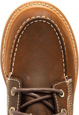 حذاء عمل Hawx Work Gear للرجال مقاس 6 بوصات من Moc Toe باللون البني المتعثر - 12 EE US in Kuwait