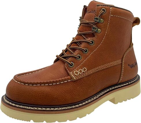 Ad Tec Men’s Apex 6" Composite Safety Moc Toe Work Boot - 9181, ASTM F2413-18 M/I/C, F3445-21(SR), F2892-18 (EH) Certified, Full-Grain Leather in Saudi Arabia