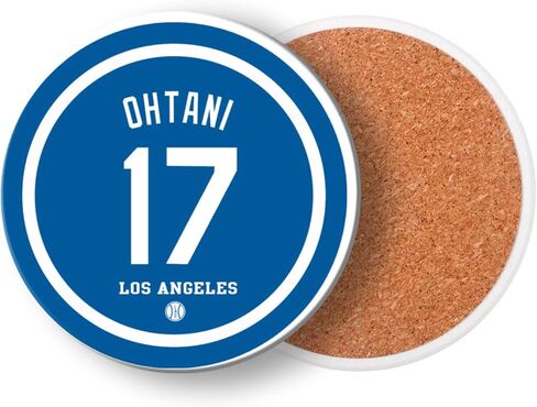 Dodger Coasters for Drinks, Los Angeles LA Baseball Ceramic Coasters Set of 6, Dodger Gift for Man, for Dodger Coffee Mug Cup in Saudi Arabia