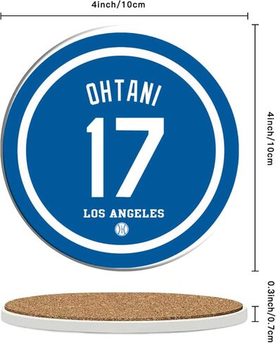 Dodger Coasters for Drinks, Los Angeles LA Baseball Ceramic Coasters Set of 6, Dodger Gift for Man, for Dodger Coffee Mug Cup in Saudi Arabia