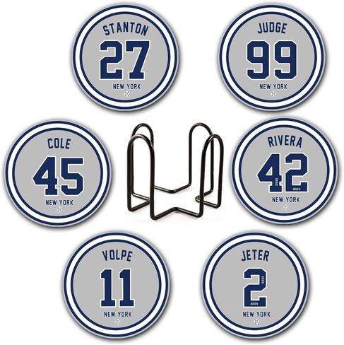 Dodger Coasters for Drinks, Los Angeles LA Baseball Ceramic Coasters Set of 6, Dodger Gift for Man, for Dodger Coffee Mug Cup in Saudi Arabia
