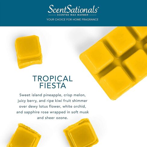 Scentsationals 2.5 oz Tropical Fiesta Fragrant 6 Scented Cube Wax Melts in Saudi Arabia