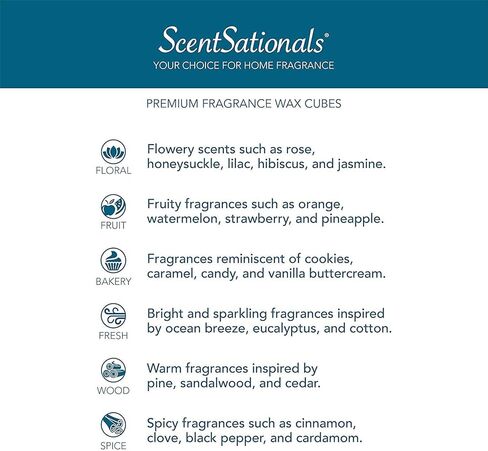 Scentsationals 2.5 oz Tropical Fiesta Fragrant 6 Scented Cube Wax Melts in Saudi Arabia