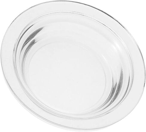 طبق تسخين الشمع البديل من CLKONKA - طبق زجاجي متين لإذابة الشمع - يناسب معظم أجهزة تسخين الشمع - شكل دائري (قطعة واحدة/4.69 بوصة) in Kuwait