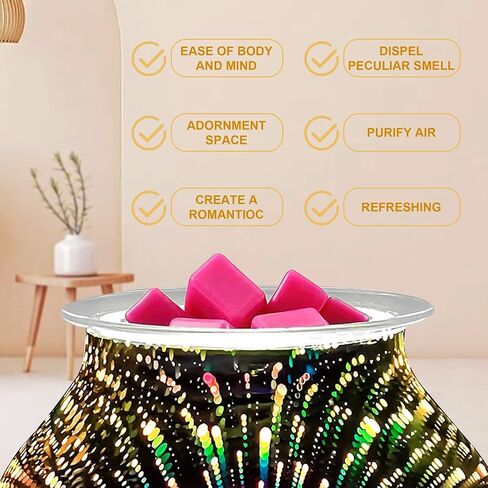 طبق تسخين الشمع البديل من CLKONKA - طبق زجاجي متين لإذابة الشمع - يناسب معظم أجهزة تسخين الشمع - شكل دائري (قطعة واحدة/4.69 بوصة) in Kuwait