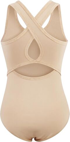 XiaoMoSha Gymnastics Leotards for Girls Hollow Back Dance Ballet Outfit Sleeveless Unitards Tank Bodysuit for Kids 4-14 Years in Saudi Arabia