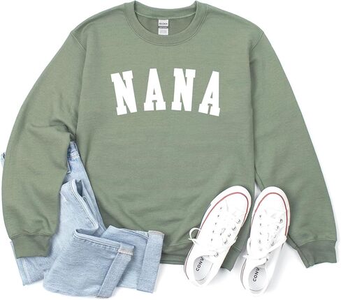 Verita Culture Nana Sweatshirt For Women Fall Season Long Sleeve Graphic Shirts Cozy Weather Lover Tops in Kuwait