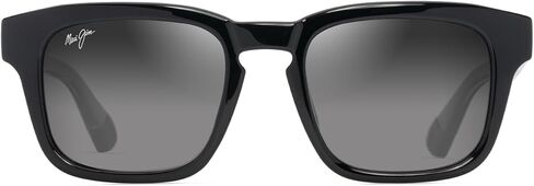 نظارات شمسية مربعة من Maui Jim Maluhia، بني فاتح لامع/Maui Ht مستقطبة، مقاس متوسط in Kuwait