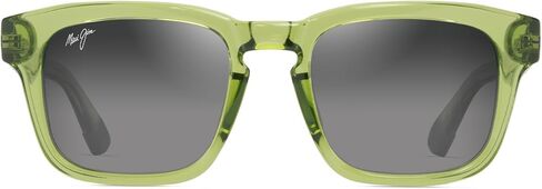 نظارات شمسية مربعة من Maui Jim Maluhia، بني فاتح لامع/Maui Ht مستقطبة، مقاس متوسط in Kuwait