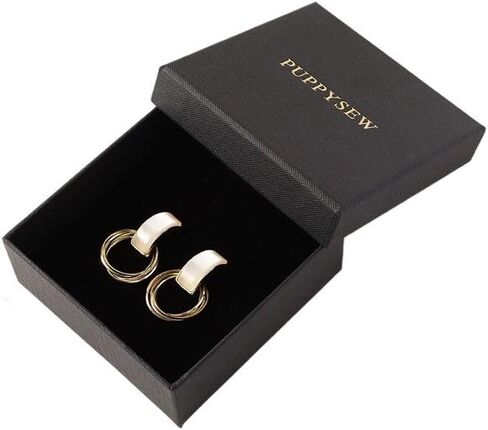 PUPPYSEW 40 Pieces Jewelry Gift Box with Lid, Jewelry Packaging for Small Business Necklace Ring Bracelet Earring Display Box (Black) in Saudi Arabia