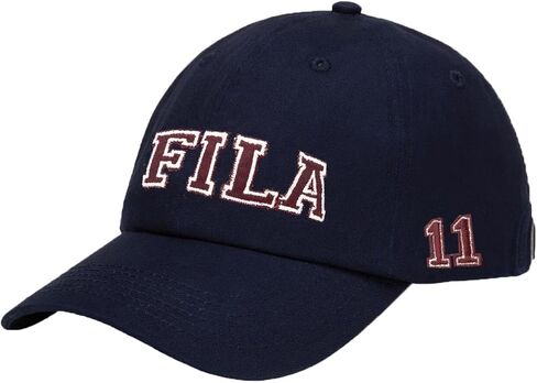 قبعة بيسبول للأب من القطن بشعار 11 Decade من Fila للجنسين قابلة للتعديل (معطف) in Saudi Arabia