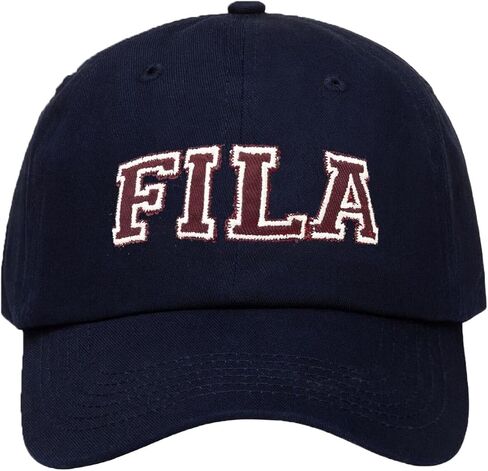 قبعة بيسبول للأب من القطن بشعار 11 Decade من Fila للجنسين قابلة للتعديل (معطف) in Saudi Arabia