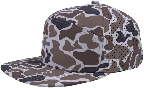 ZAPPED HEADWEAR قبعة مسطحة ذات 7 ألواح Snapback - طاردة للماء وجيدة التهوية - مقاس متوسط in Saudi Arabia