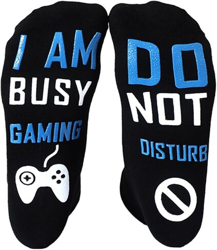 Do Not Disturb I'm Busy Gaming Socks,Birthday Gifts For Men Boy Dad Teen Boys Gamer Fathers Day Christmas in Saudi Arabia