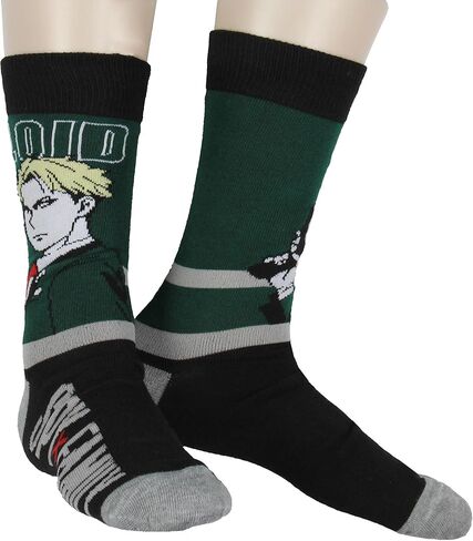 Bioworld Spy x Family Men's Loid 2-Pack Manga Anime Adult Mid-Calf Crew Socks in Saudi Arabia