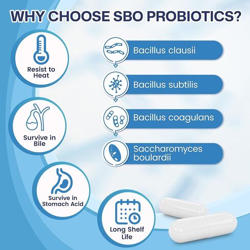 NATURE TARGET Probiotics for Women & Men, 60 Billion CFU, Prebiotics and Probiotic for Gut Health - SBO Probiotics Supports Digestive, Constipation, Diarrhea, Gas & Bloating, 90 Veggie Capsules in Saudi Arabia