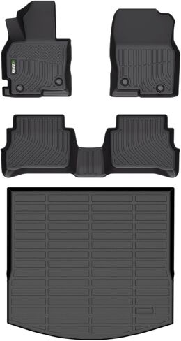 HAFIDI® Cargo Liner Fit for 2021-2024 2025 Kia K5 & 2020-2024 2025 Hyundai Sonata & Sonata Hybrid All Weather TPE Automotive Trunk Mat Custom Accessories - Black in Kuwait