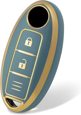 for Nissan 3 Buttons Key Fob Cover,Premium Soft TPU Key Fob Cover Case Compatible with Infiniti EX35 EX37 FX35 FX37 FX45 FX50 Q70 QX50 QX70(Jade Pattern) in Kuwait