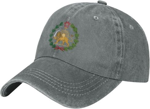 Persian Flag Iranian Lion Sun and Crown Iran Persia Baseball Cap Women Men Dad Hat Golf Cowboy Hat Trucker Hat in Saudi Arabia