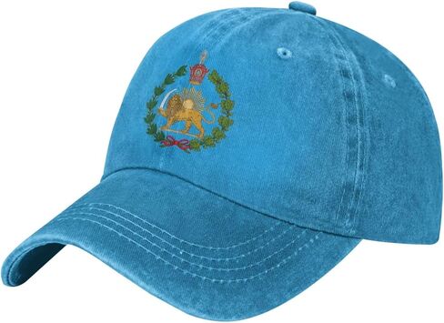 Persian Flag Iranian Lion Sun and Crown Iran Persia Baseball Cap Women Men Dad Hat Golf Cowboy Hat Trucker Hat in Saudi Arabia