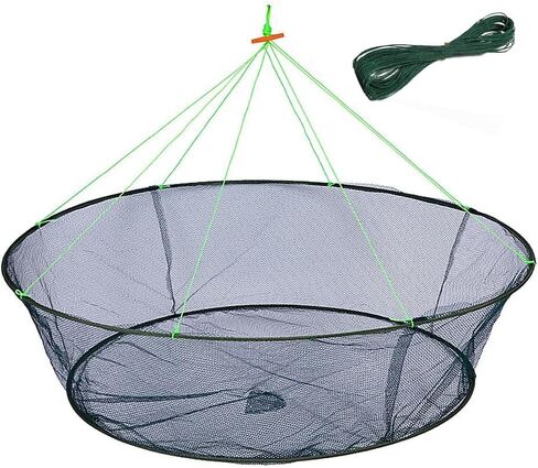 Fishing Net Trap for Bait Minnow Shrimp Crayfish Foldable Fish Crawdad Lobsters Cast Net Collapsible in Kuwait