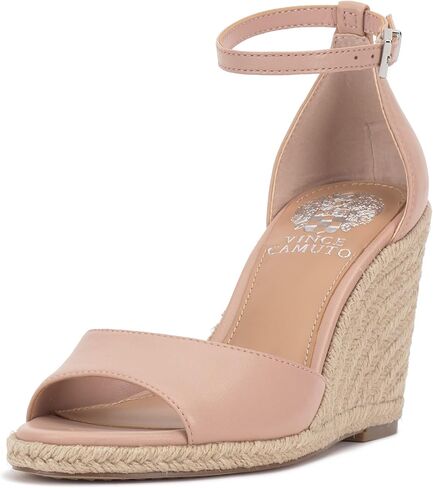 Vince Camuto Women's Felyn Wedge Sandal, Black, 6.5 in Saudi Arabia