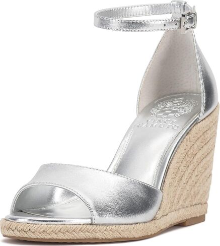 Vince Camuto Women's Felyn Wedge Sandal, Black, 6.5 in Saudi Arabia