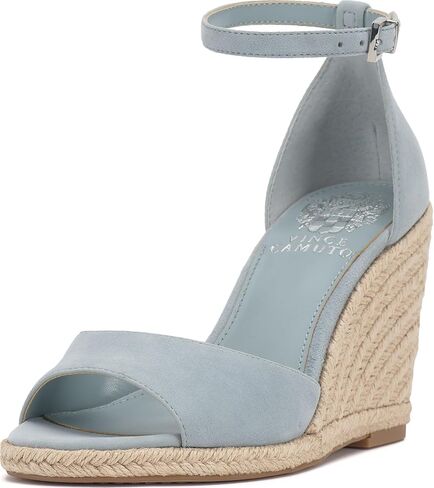 Vince Camuto Women's Felyn Wedge Sandal, Black, 6.5 in Saudi Arabia