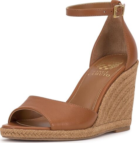 Vince Camuto Women's Felyn Wedge Sandal, Black, 6.5 in Saudi Arabia