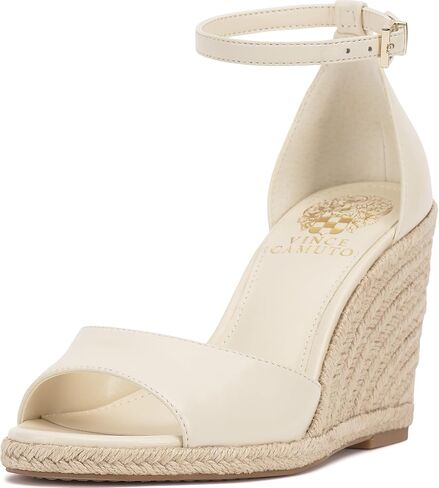 Vince Camuto Women's Felyn Wedge Sandal, Black, 6.5 in Saudi Arabia