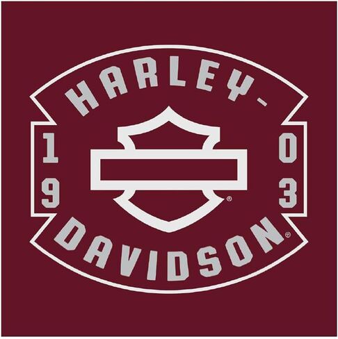Harley-Davidson Men's Captain Short Sleeve Chest Pocket Cotton T-Shirt, Maroon in Saudi Arabia