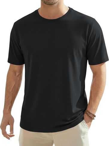 EKLENTSON Mens T-Shirts Short Sleeve Moisture Wicking Lightweight Casual Shirt Quick Dry Cooling Basic Crew Neck Top Tee in Saudi Arabia