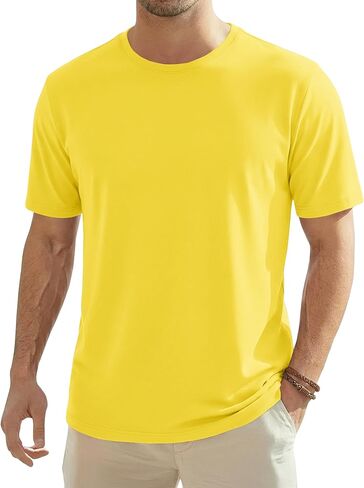 EKLENTSON Mens T-Shirts Short Sleeve Moisture Wicking Lightweight Casual Shirt Quick Dry Cooling Basic Crew Neck Top Tee in Saudi Arabia