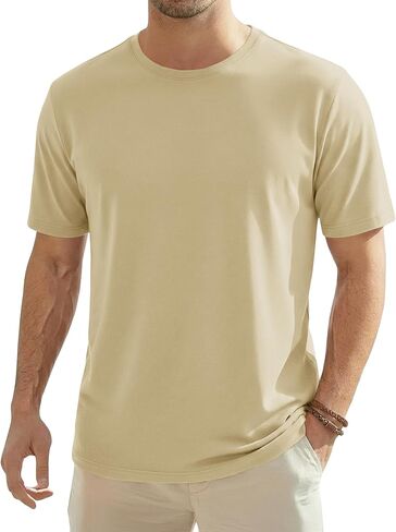 EKLENTSON Mens T-Shirts Short Sleeve Moisture Wicking Lightweight Casual Shirt Quick Dry Cooling Basic Crew Neck Top Tee in Saudi Arabia
