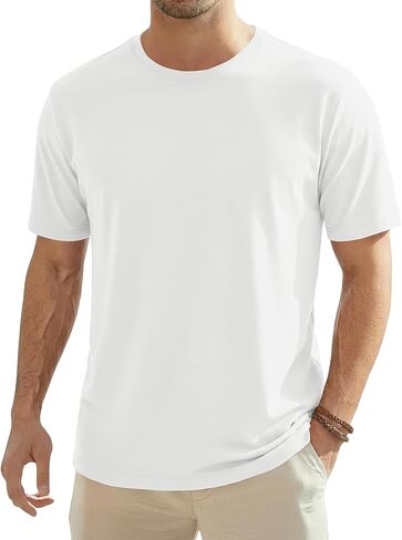 EKLENTSON Mens T-Shirts Short Sleeve Moisture Wicking Lightweight Casual Shirt Quick Dry Cooling Basic Crew Neck Top Tee in Saudi Arabia