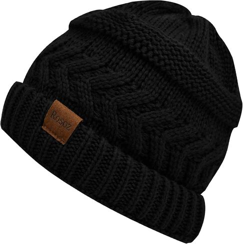 Winter Beanie Hats for Men & Women, Soft Thermal Knitted Skull Cap Unisex Stretchable Slouchy Beanie in Saudi Arabia